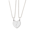 Personalized Broken Heart Pendant Necklace